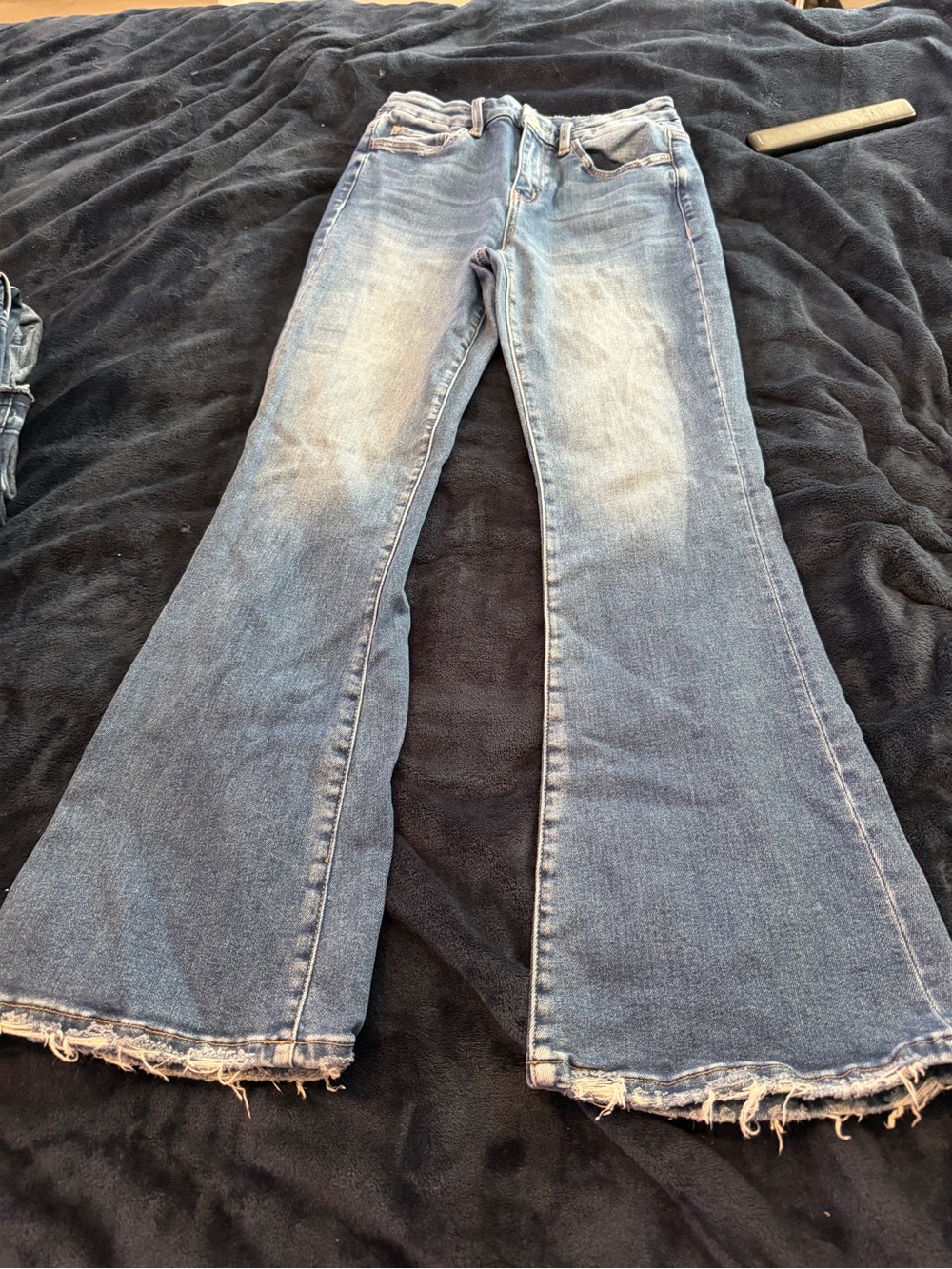Flying Monkey Light Blue Wide Leg Flare Jeans